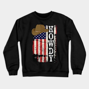 Western Country Rodeo Southern Cowboy Howdy Crewneck Sweatshirt